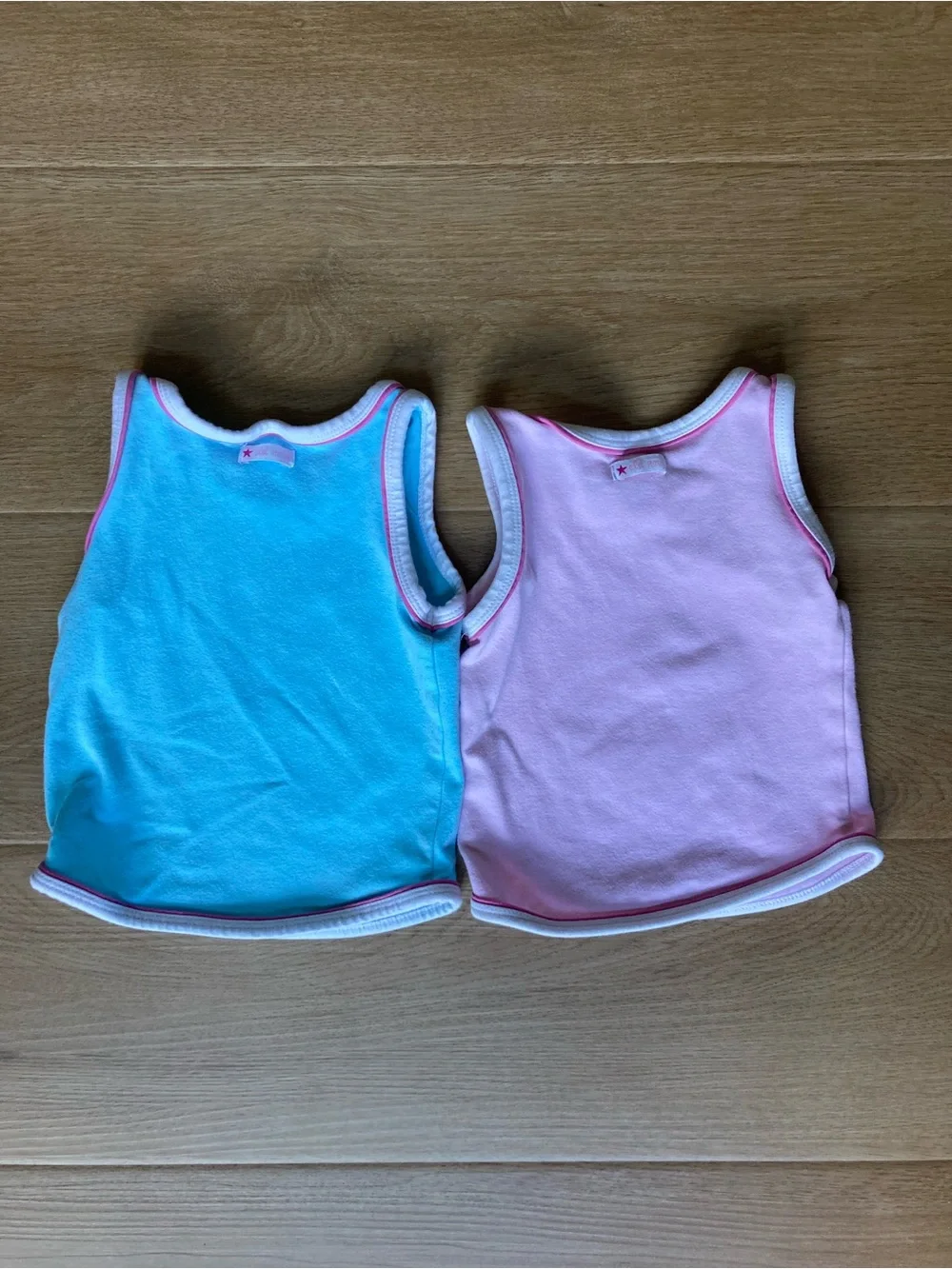 Old Navy Y2K Girls Tank Tops in Light Blue and Light Pink